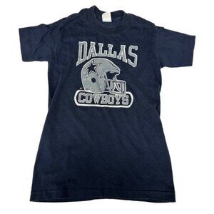 Dallas Cowboys Boys L Vintage 80's Single Stitch Graphic Tee T-Shirt NFL Retro